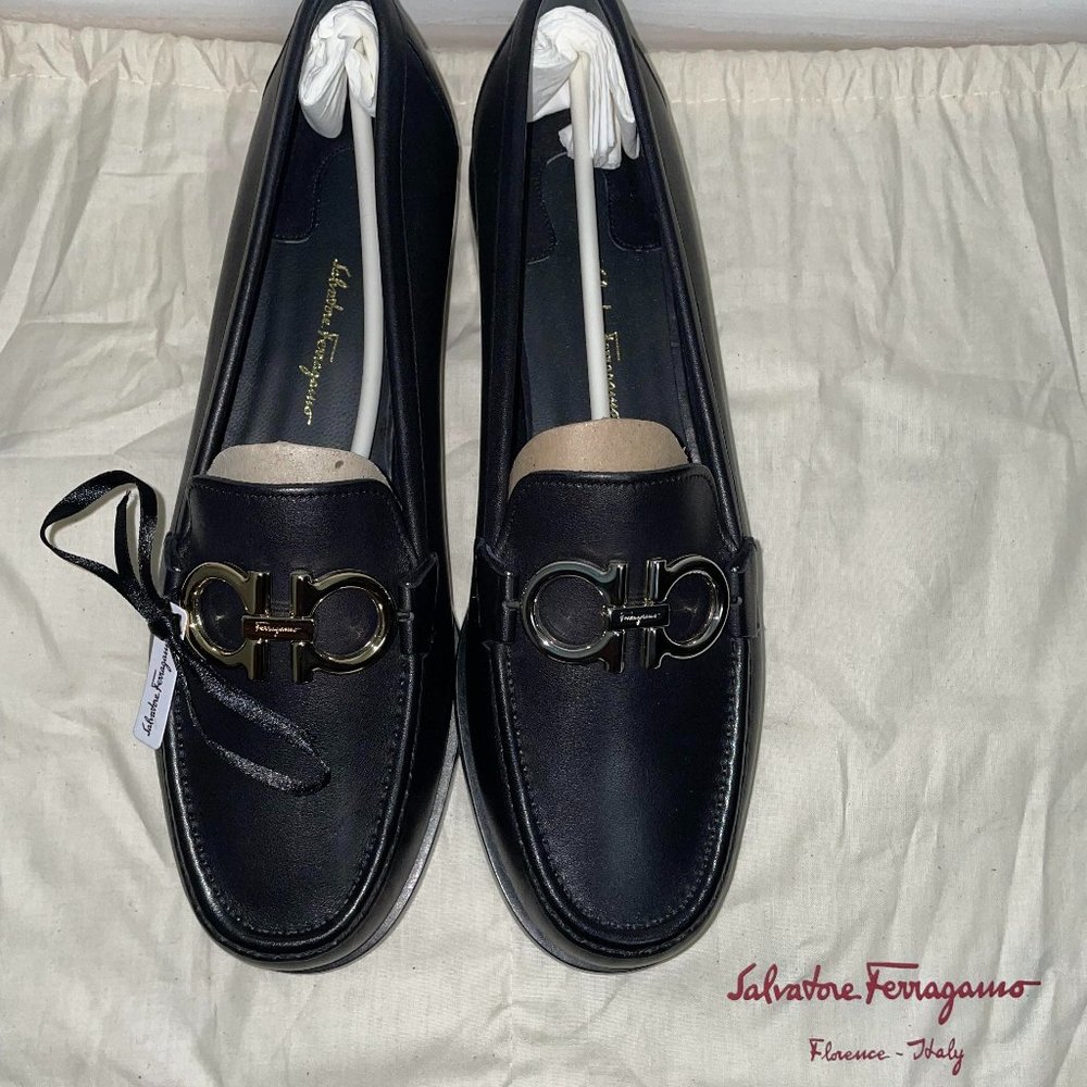 Salvatore Ferragamo Black Loafers